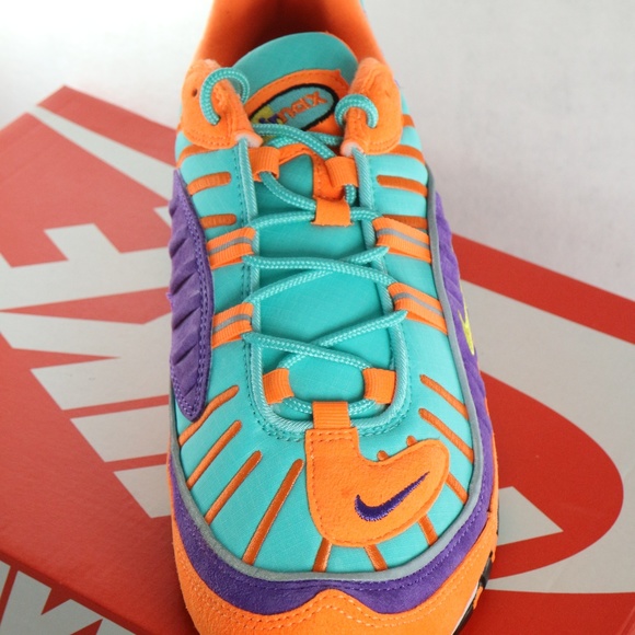 PAIR NIKE AIR MAX 98 QS Cone Hyper Grape Sneakers PAIR Sz 11 US Men - Picture 7 of 8